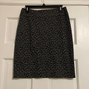 Halogen Animal Print Pencil Skirt